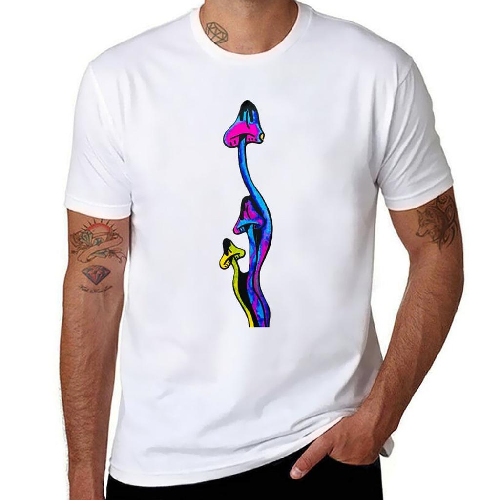 Three Mushrooms Tshirt Quick Dry Sports Short Sleeve Tee Tshirt