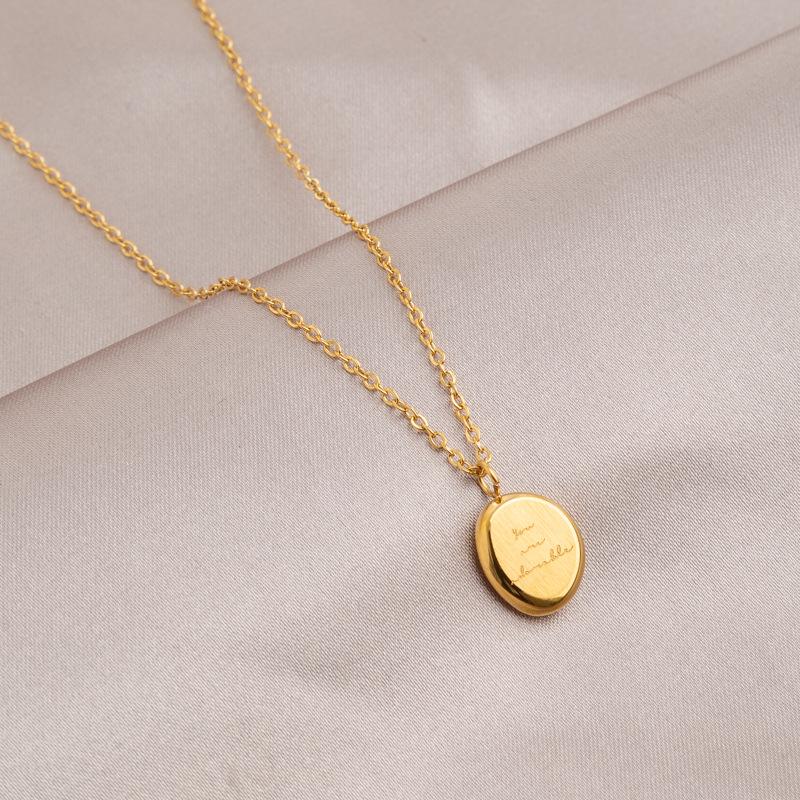 2025 Роскошное ожерелье из титана золотистого оттенка: Высококачественная женская цепочка для свитера