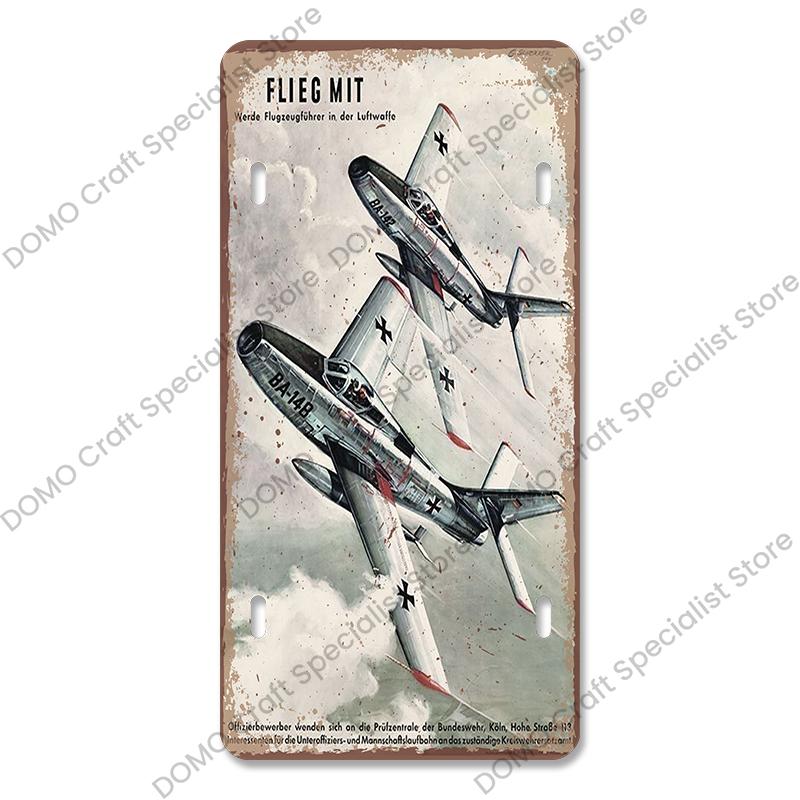 Авиагонки Металлическая Табличка Жестяная Вывеска Ретро Лучший Стрелок Самолет Металлический Постер Гараж Клуб Бар Домашнее Настенное Украшение 15x30см