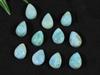 7X9MM натуральный ларимар грушевидной формы кабошон драгоценный камень россыпью 11 шт. лот 273 карата RQ-3086