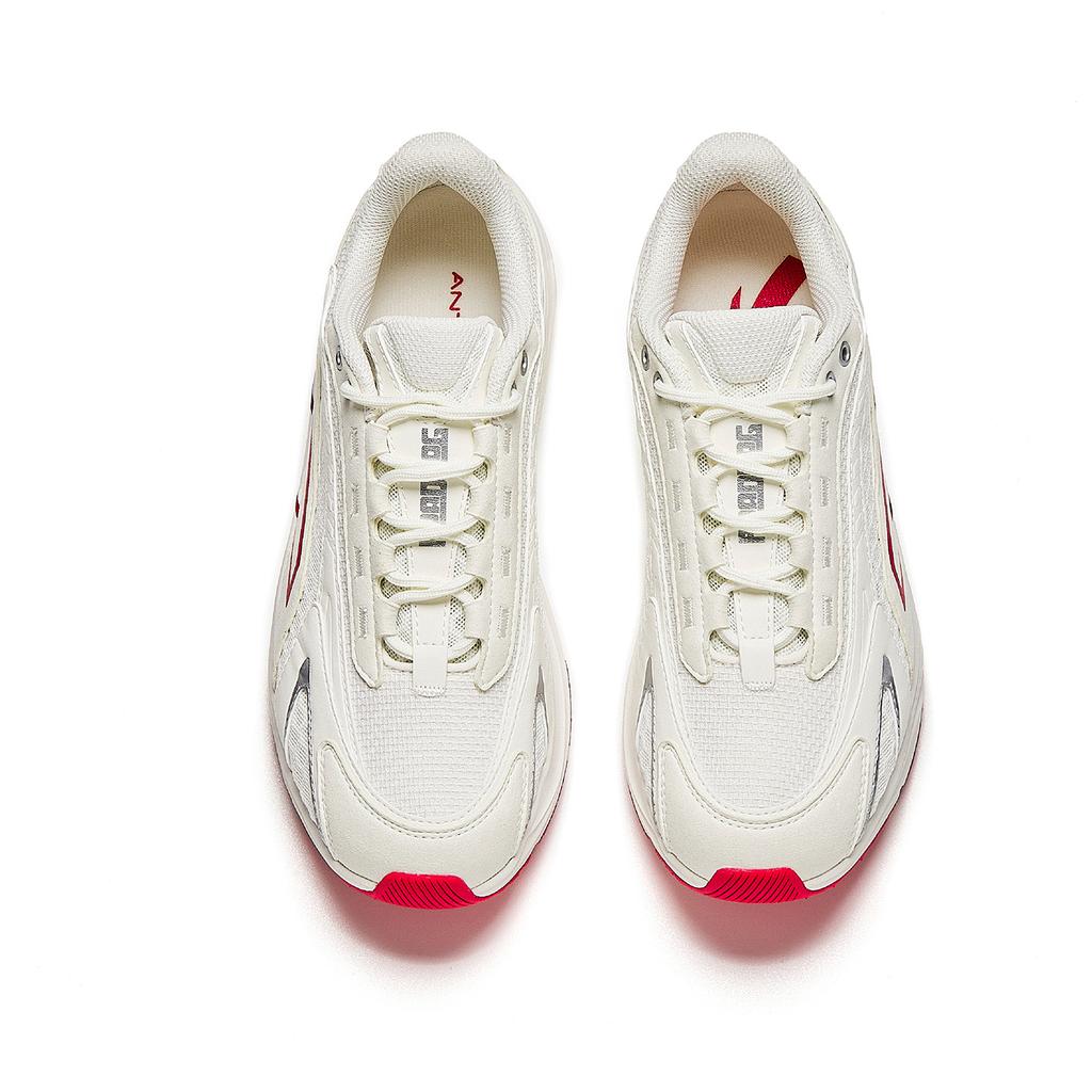 Anta At681 Asphalt Dominator Ретро Универсальные Амортизирующие Износостойкие Дышащие Кроссовки с Низким Верхом Детские кроссовки Бело-Красные 922615591-4