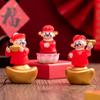 7 шт./компл. год удачи украшения мультфильм мини бог богатства статуэтки микро ландшафт украшения настольное украшение