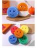 Cute Smiley Face Loofah Sponge Scrubber for Kitchen and Dishwashing