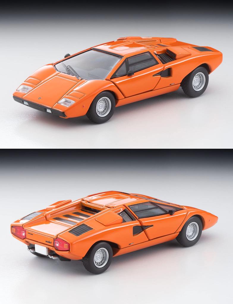 Tomytec Tomica Limited Vintage Neo 1/64 LV-N Lamborghini Countach LP400 Orange Finished Model
