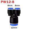 10Pcs PY/PW Pneumatic Fitting 4mm 6mm 8mm 10mm 12mm Air Pipe Quick Push Connector 3 Way Hose Fittings PY PW Connector Fuel System Fittings7
