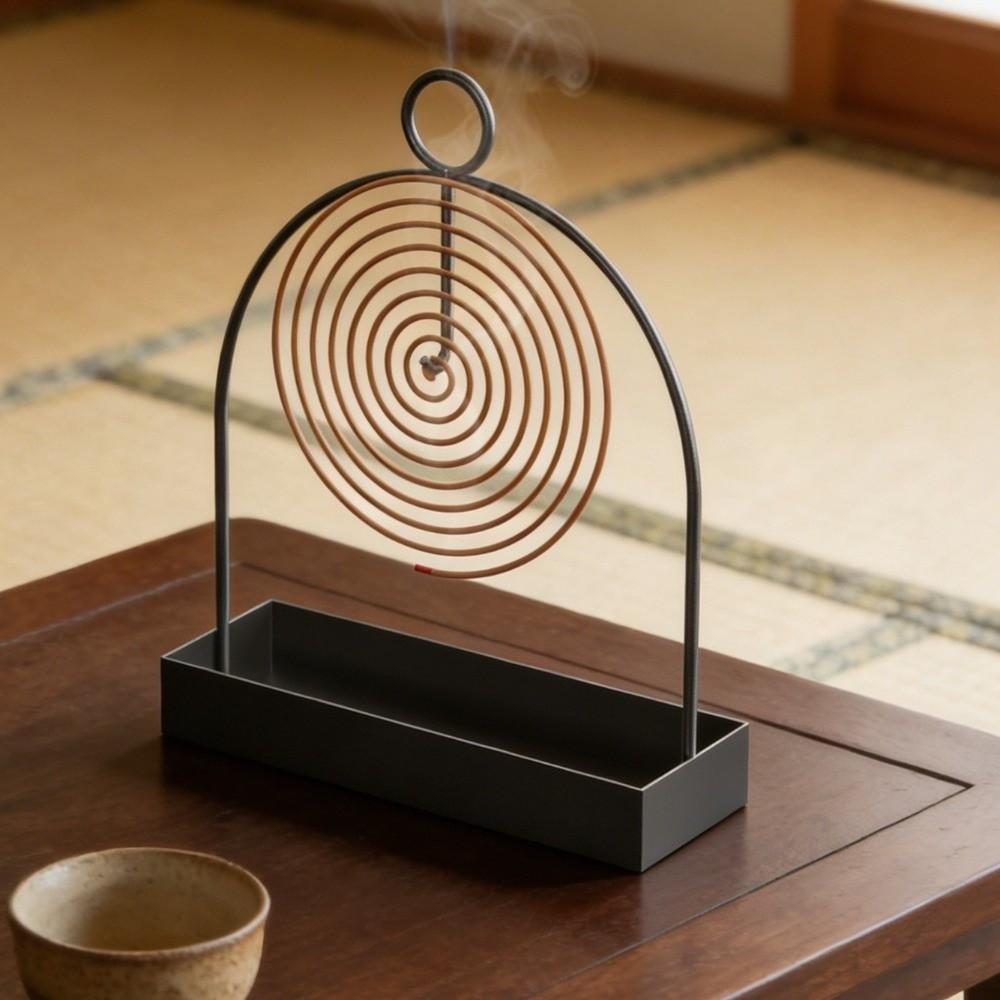 with Tray Mosquito Coil Holder Metal Incense Burner Mosquito Repellent Home Indoor Bedroom Decor