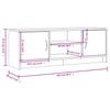 TV Cabinet in Sonoma Oak Finish 102 x 30 x 37.5 cm Particleboard