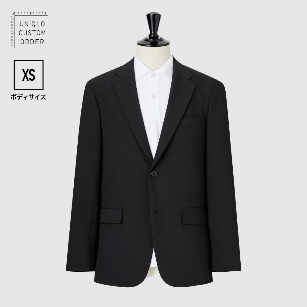 Uniqlo Japan Impressive Jacket 2way Stretch  Wool Like  Xs Size  Length 64 66cm  Sleeve Length 55 57cm  Can Be Set Up