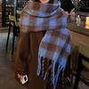 Autumn and Winter New Cashmere Christmas Plaid Scarf Atmosphere Women Keep Warm Imitation Cashmere Versatile Knitted Scarf