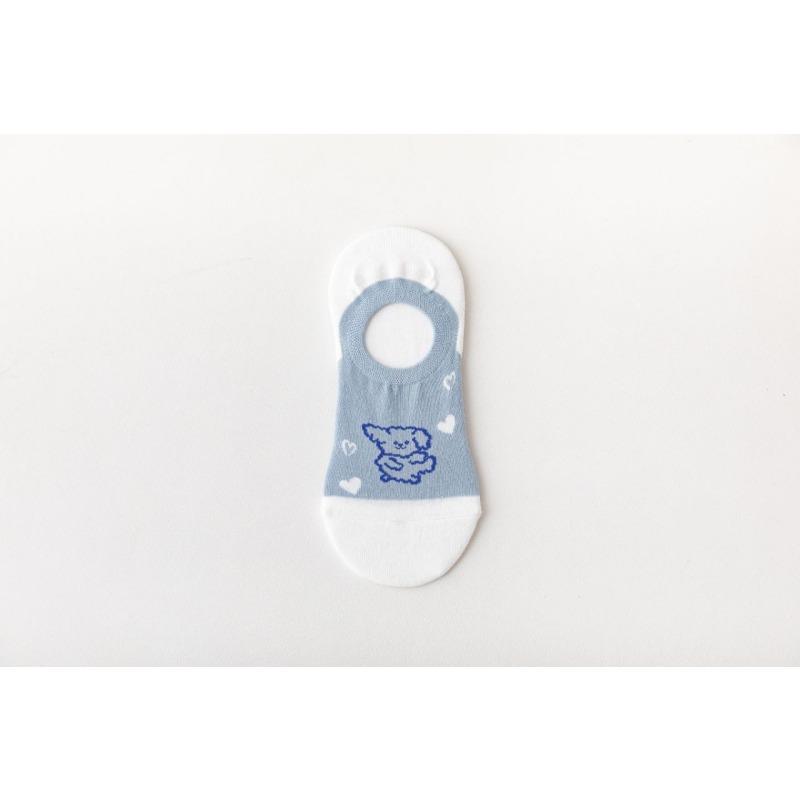 Женские летние тонкие милые туфли с мелким вырезом, не спадающие, с невидимыми носками-следками