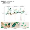 New Chinese Style Xiuhe Bridal Headdress Leaf Rhinestone Hair Comb Pin High-end Hair Accessories Hairpin Comb Set