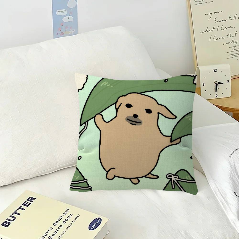 Funny anime meme nnudaeng dog Pillow Gift Home Office Decoration Pillow Bedroom Sofa Car Cushion CoverPillow Case