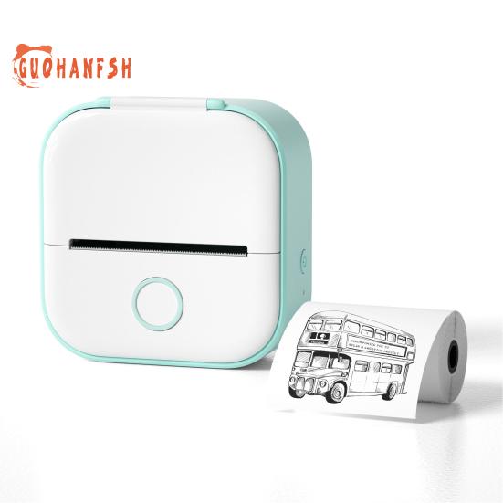 Мини-карманный принтер, быстрый беспроводной портативный термопринтер для наклеек, этикеток, альбомов, печать без чернил