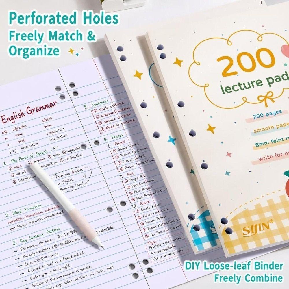 200 Pages Fruit Notebook Cartoon Student Notebook New Ruled Notebook  Study Notes