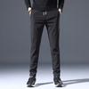 Men's Casual Pants, Autumn and Winter Fleece Pants, Straight-leg Loose Long Pants, Sports Pants for Men