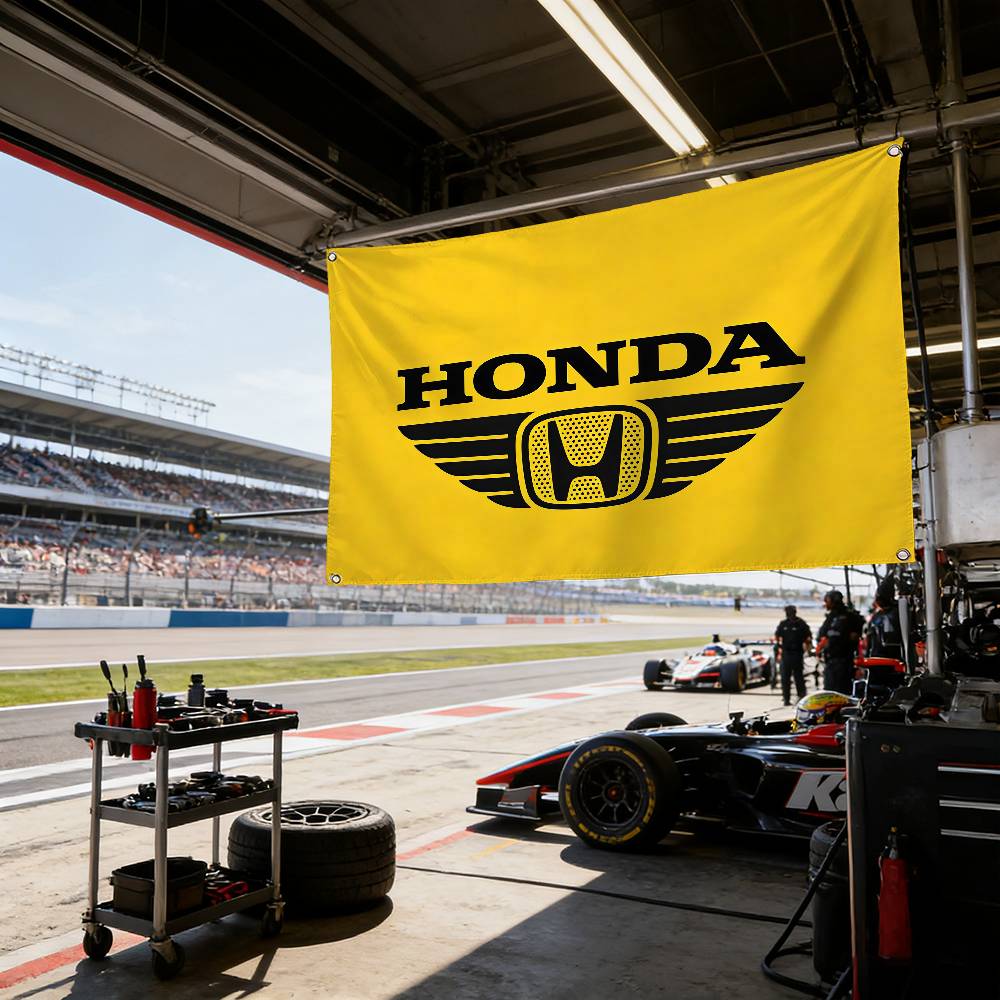 Motorcycle For HONDA Premium Flag 120g Polyester Eco MH71 Friendly Print Waterproof Wear Resistant Home Party Decor Banner