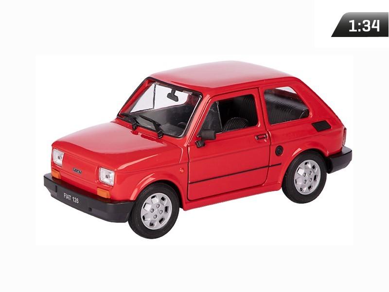 Модель 1:34, PRL FIAT 126p, красный (А884Ф126С)