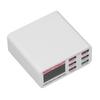 6 выходных портов USB зарядного блока с интеллектуальным цифровым дисплеем USB зарядная головка AC 110?240В