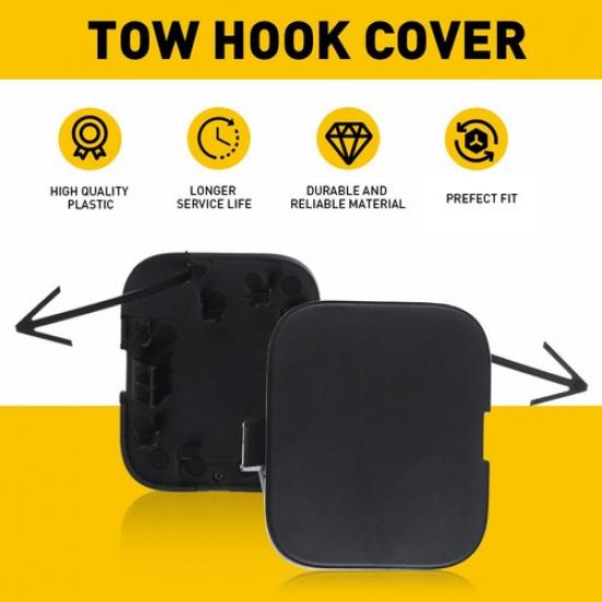Front Hook Cover Bumper Tow Cap Black For 2013-2015 Nissan Altima 622A03TA0A