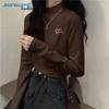 Женская двухсторонняя теплая футболка-лонгслив из флиса Jeanswest