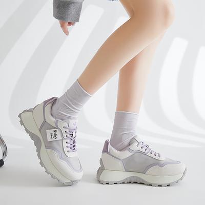 Кроссовки женские модная обувь весна и лето корейская версия низкие повседневные туфли удобные и универсальные дышащие нескользящие увеличивающие рост вафельные s