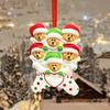 Love Christmas Brown Bear Pendant Cartoon DIY Name Pendants Christmas Tree Decoration  Family Party