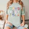 Women Casual Music Stamps Unisex Shirt For Music Fan Gift Fantasy Funny Cute Album Symbols Tshirt Outfit Book Tee Streetwear