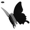 24Pcs/Set Stereoscopic Black Butterflies Wall Sticker Living Room Ornament Wall Decal