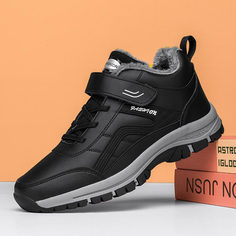 MCTIN Couple Sneakers Winter Plush Platform Warm Shoes for Women Casual Anti Slip Walking Shoes Men