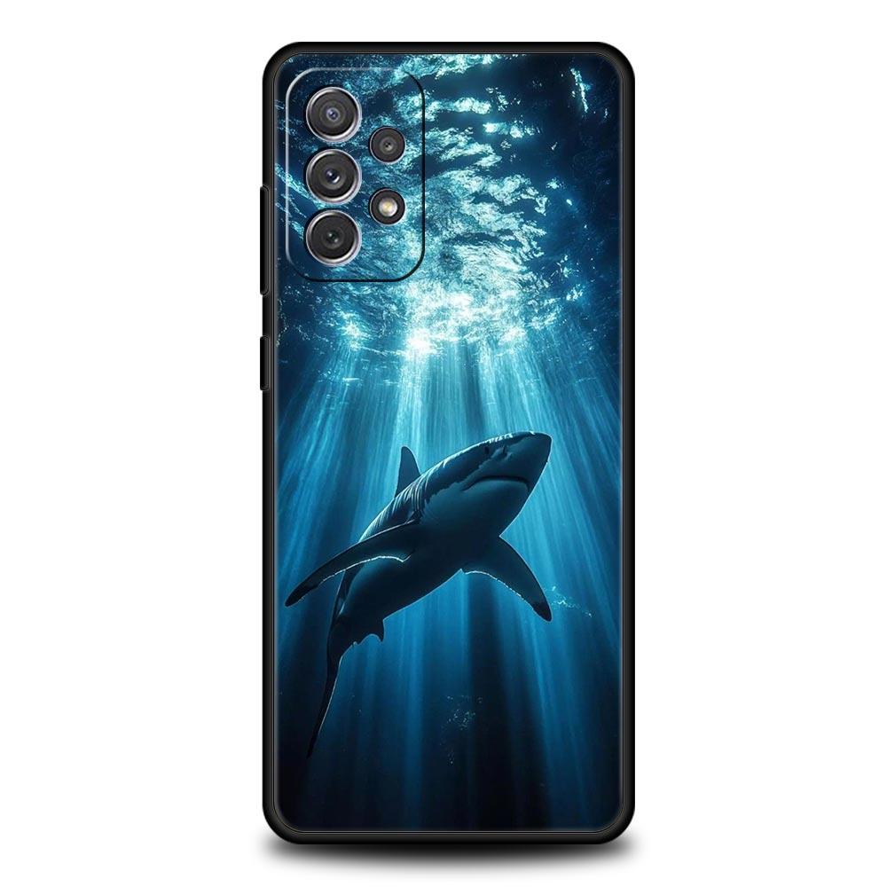 Чехол для телефона Акула для Samsung A57 A37 A51 A71 A21S A17 A11 A15 A25 A41 A23 A33 A53 A73 A07 A05S A13 A35 A55 5G