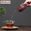 160ml Yixing Purple Clay Teapots Handmade Large Caliber Pot Raw Ore Dragon's Blood Sand Tea Making Kettle With Infuser Zisha Tea