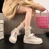 Thick-soled Cute Little White Shoes Women's 5 Spring New Small Versatile Height Increase Lightweight Sports and Leisure Board Shoes Women