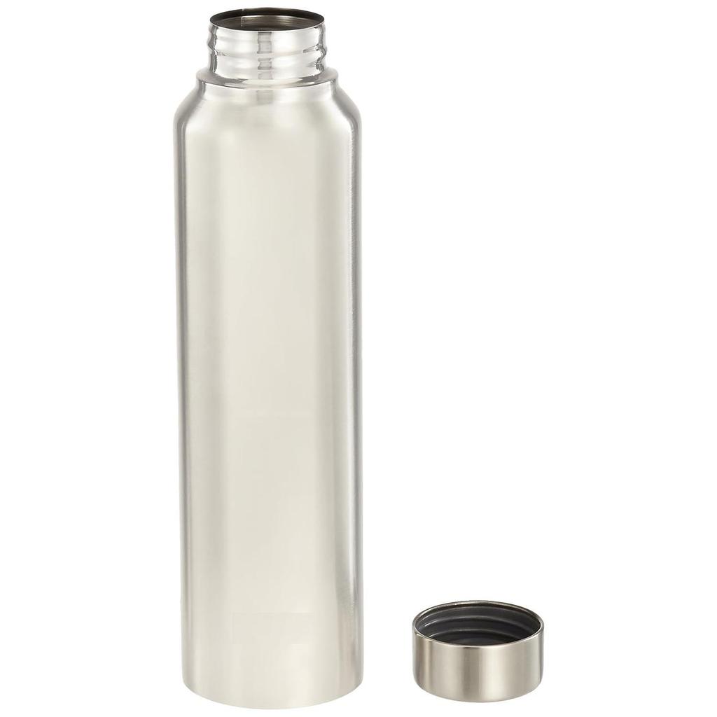 Stainless Steel Water Bottle (Pack of 2) | BIS-Approved | 900ml (Silver Steel Finish)