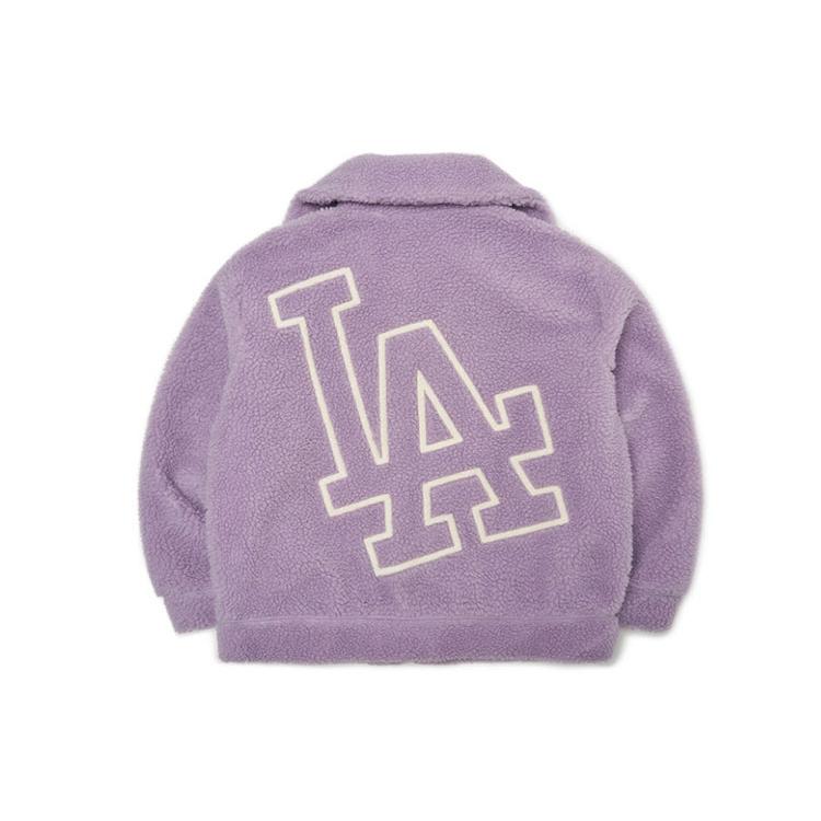 New MLB Mlb Base Logo Jacket Unisex Purple 3AJPF0216-07LDL