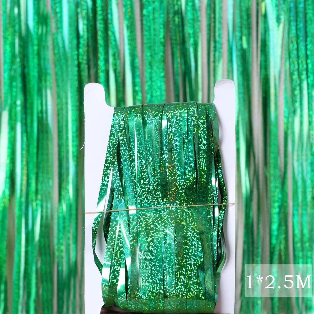 Настенное украшение Вечеринка по случаю дня рождения Свадьба Выпускной Фольгированная штора Кисточки Дождевая штора Дверная штора