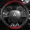 Автомобильный чехол на руль для Mitsubishi Outlander Mirage ASX 2012-Eclipse Cross 2017-L200 2015-2017 Авто