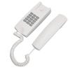 Проводной телефон ABS Настенный стационарный телефон с регулировкой громкости, функциями отключения звука и повторного набора для офиса, гостиницы, белый