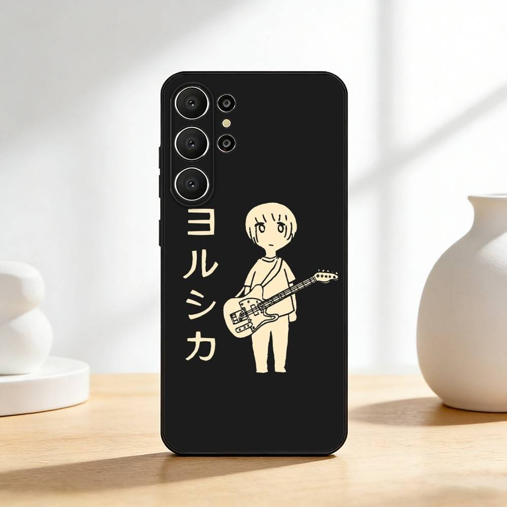 M-MUSIC Yorushika-a S-sart-t Чехол для телефона Для Samsung S26,S25,S24,S21,S22,S23,S30,Ultra,S20,FE,Lite,10,9,Черный Чехол