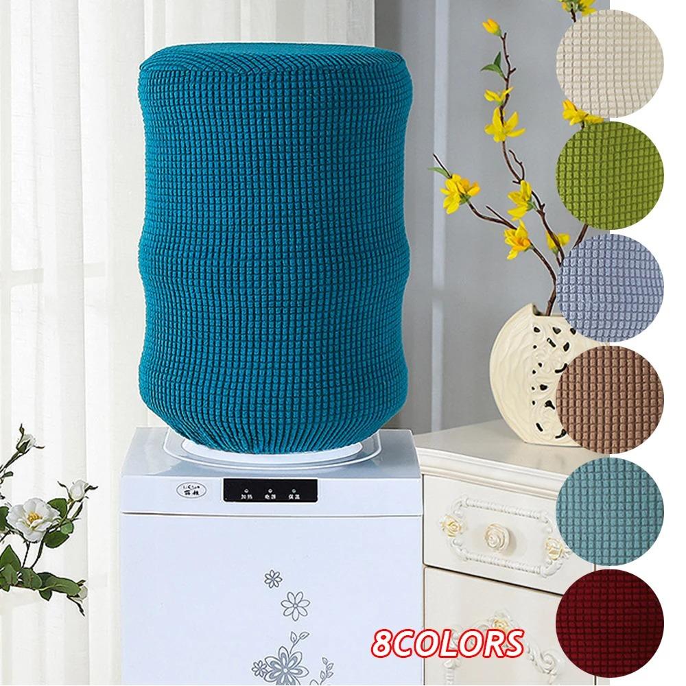 Reusable Water Dispenser Bucket Sleeve Solid Color Dust Cover Water Dispenser Cover  Living Room