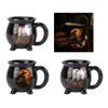 Кружка Котел Ведьмы на Хэллоуин Смола Креативная Кофейная Чашка для Горячих Напитков Креативная Кухонная Посуда для Напитков В Подарок