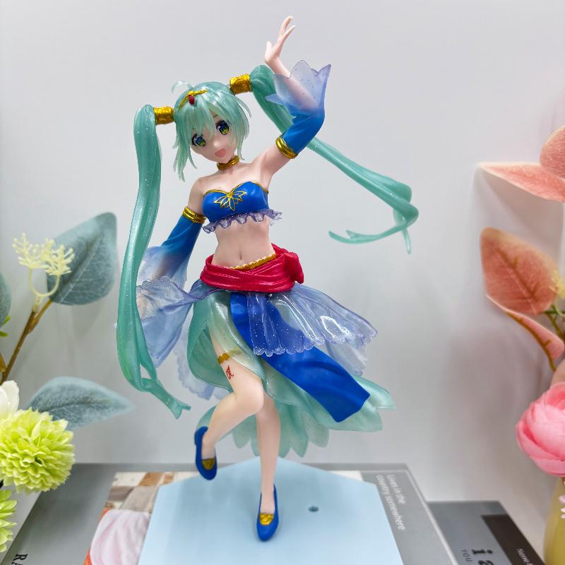 Hatsune Miki Anime Character Kawaii Pvc Model Standing and Sitting Doll Action Doll Collection Decorations Christmas Toys Gifts