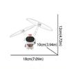USB Charging Hand Control Helicopter Dual Wings Fingertip Gyro Flying Robot Toy  Tech Toys