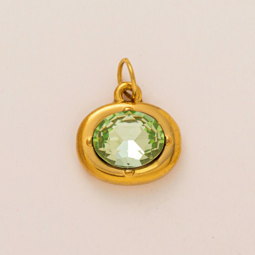 Yori 3 шт. Нержавеющая сталь Позолота 18K Подвески Ювелирные изделия DIY Ожерелье Браслет Изготовление Подвеска-камень декабря Аксессуары