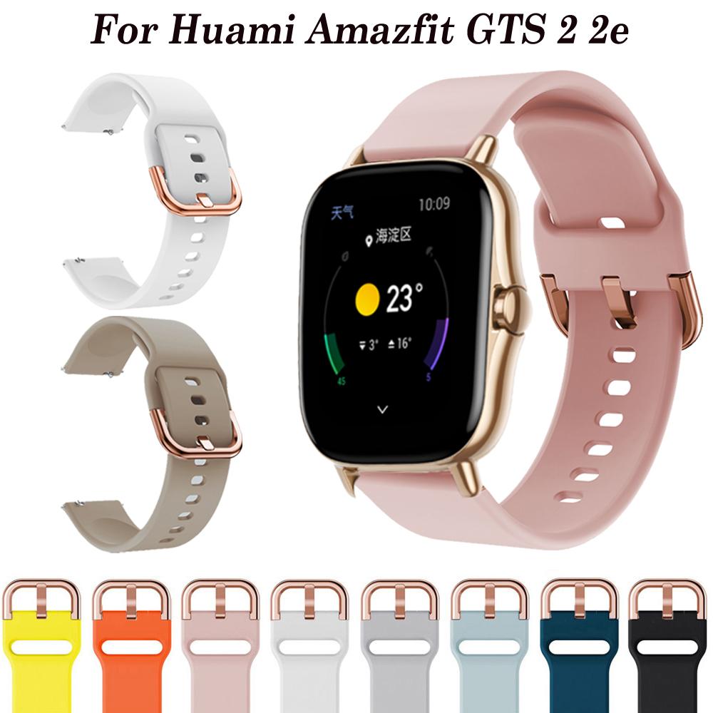 20 мм ремешок на запястье для Xiaomi Amazfit GTS 2e GTS 4/3 силиконовый ремешок для часов ремешок GTR 42 мм Bip 3 pro GTS2 GTS4 Mini браслет для смарт-часов