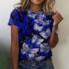 Летние женские футболки с цветочным принтом, женская одежда, топы большого размера, футболки, повседневные модные женские футболки в стиле Харадзюку с круглым вырезом