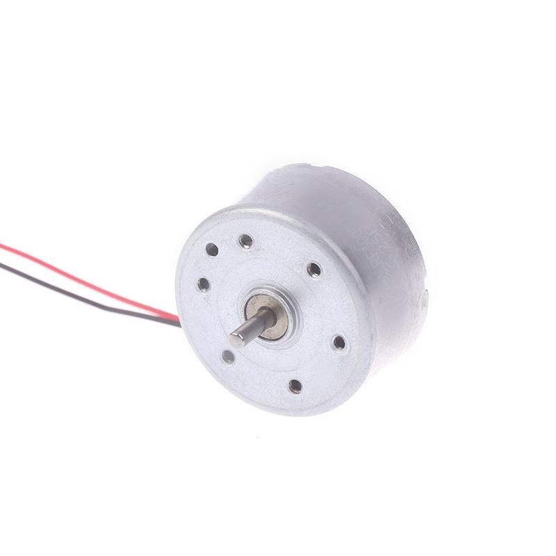 Rf-300Ea-1D390 Dc 1.5V 3V 5V 6V 7250Rpm Mini Mute 24Mm Round Spindle Motor Precious Metal Brush Engine Diy Solar Power Toy Model