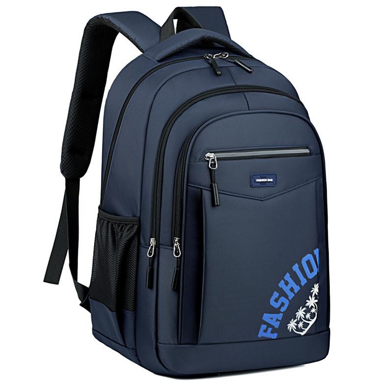 Fashion Print Letter Oxford Backpack Breathable Laptop Compartment Bag Students