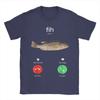 Men's T-Shirts Fih Calling Remind Me Message Decline Accept Phone Call Fish Awesome  Tees Short Sleeve  T Shirts Clothing