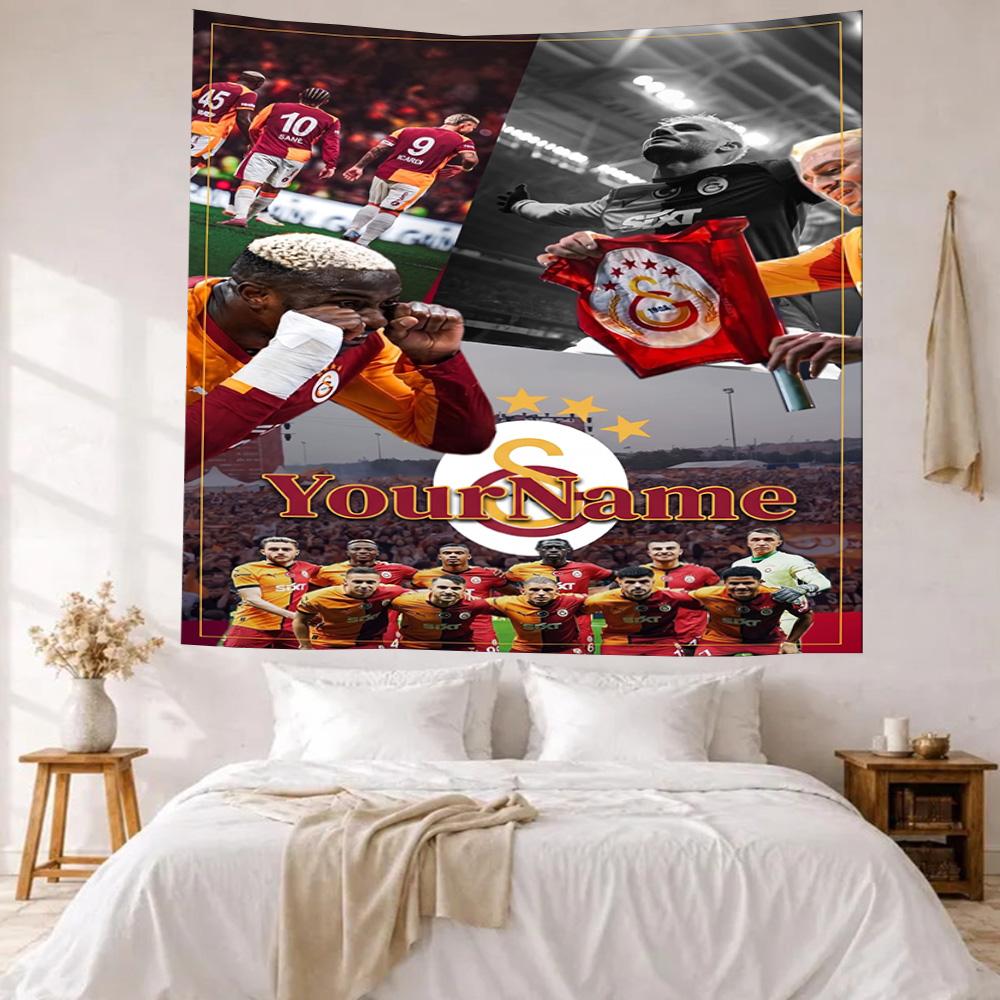 Galatasaray Custom Your Name Wall Decor Tapestry Art For Pet Memorial Birthdaywedding Party Backdrop Family Gift