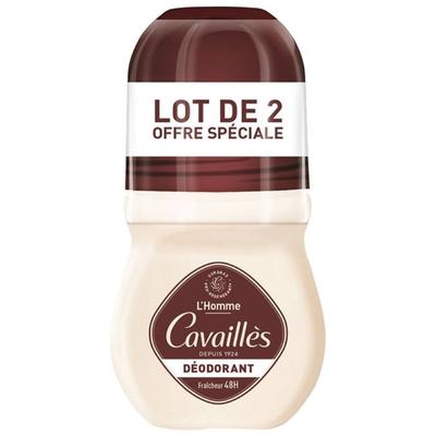 Cavaillès Dermato 48H Мужской Ролик 50мл x2
